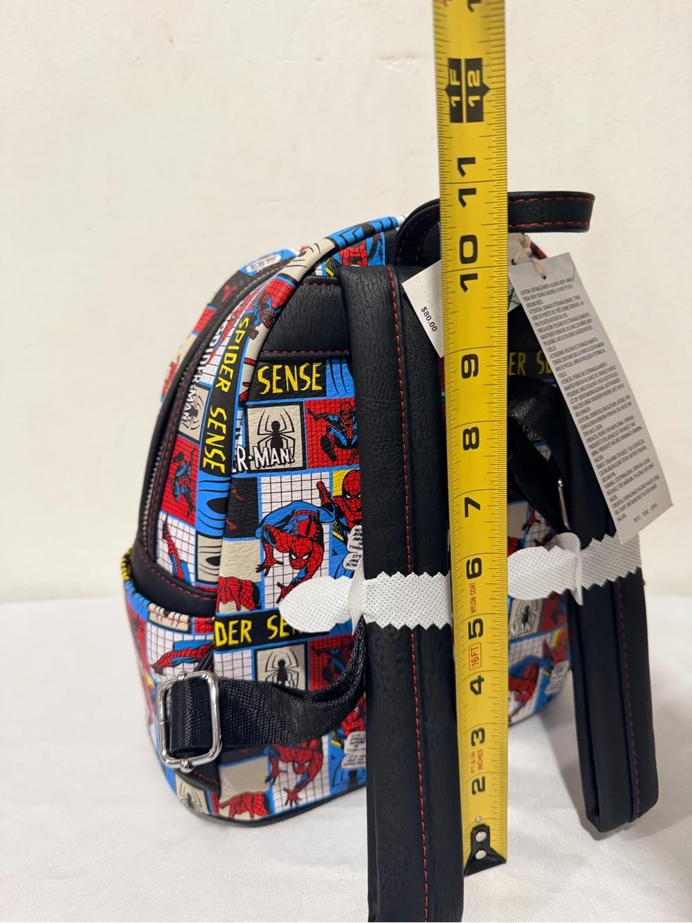 Disney Marvel Spider-Man Loungefly Mini Backpack Spider Sense NWT